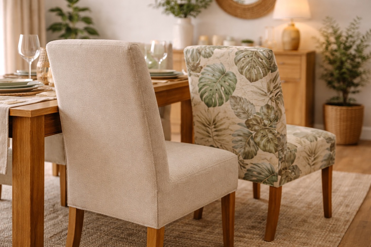 Pokrowce w stylu japandi, eko i rustykalnym