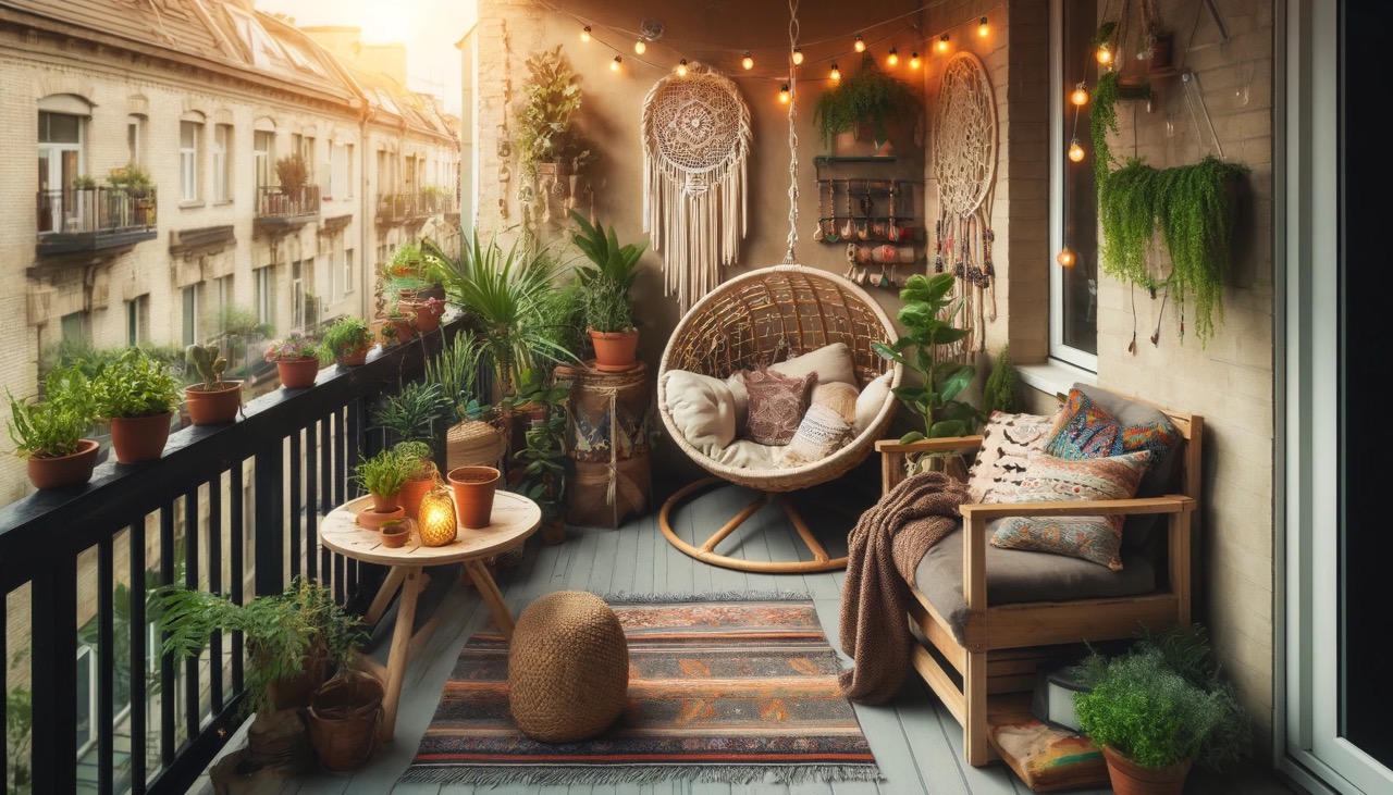 Balkon w stylu boho - jak urządzić?