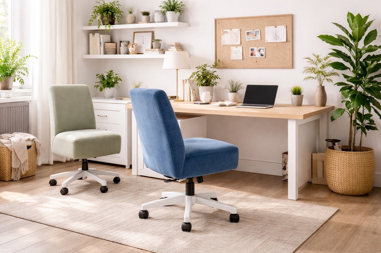 Pokrowce na krzesła do biurka i home office – estetyka pracy zdalnej